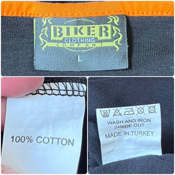 Biker Clothing *Imperfection* Bling 2016 Bike Week Scoop Neck Top Size Large - Picture 9 of 10